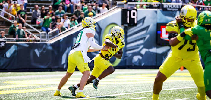 Bo Nix Sean Dollars Spring Game Cropped